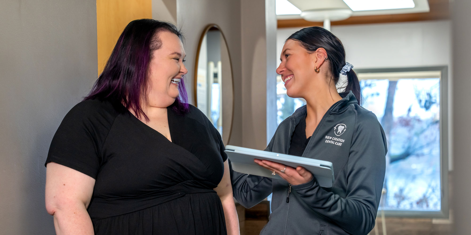 Team member Consulting with patient