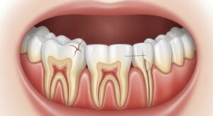 Dentist and patient discussing potential need for a root canal